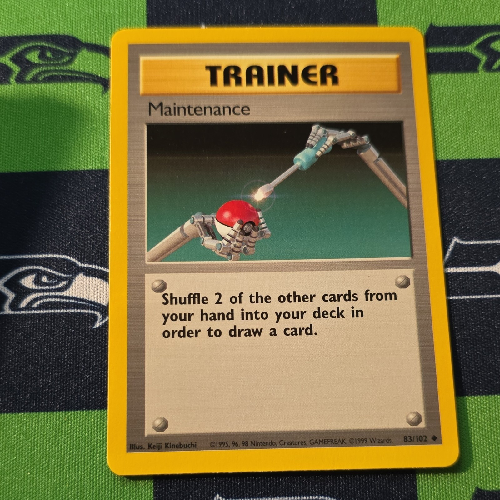 Pokémon TCG Maintenance Trainer Base Set 83/102 WOTC Regular English 1999