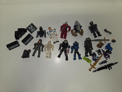mega bloks halo figures Lot. UNSC technician. HALO Minifigures MEGABLOKS Lot