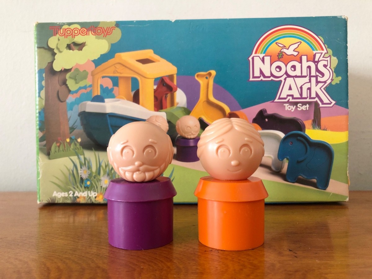 TUPPERWARE TOYS TUPPERTOYS NOAH'S ARK *COMPLETE SET/EXCE. USED