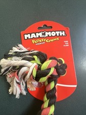 Tug Rope Mammoth Flossy Chews Color Rope Tug Large 3 Knot Premium Tug