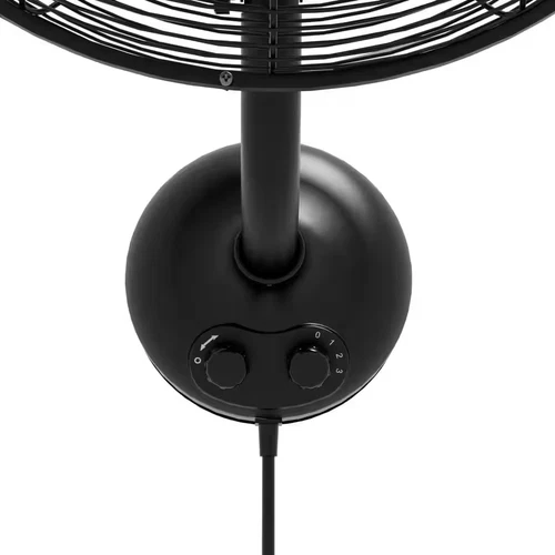 Classic 16 In. 3-Speed Wall Fan in Matte Black with Oscillation and Adjustable H - Picture 7 of 11