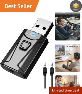 Plug & Play Bluetooth Transmitter/Receiver for Car & TV - Seamless Streaming