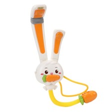 Baby Bath Shower Sprayer Head Cute Bunny Double Spray Heads Electric Baby Ba NEW