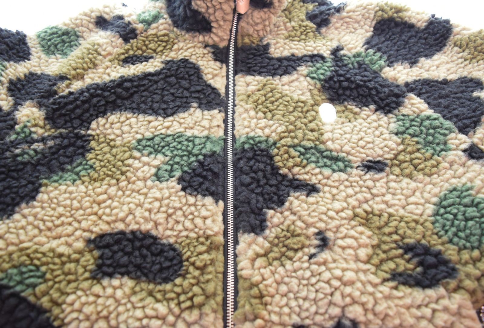 A Bathing Ape 1st Camo Fleece Jacket XL Multi Color Used Camouflage From Japan thumbnail 3