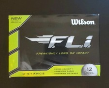 New Wilson Fli 12 pack golf balls - freakishly long on impact