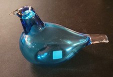 Iittala Ovia Toikka Glass Birds Blue Shore Bird Turquoise 230 X 130 mm 1972