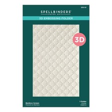 Spellbinders 3D Embossing Folder - Bamboo Screen, E3D-121