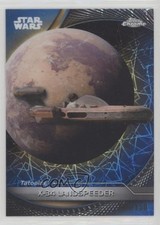 2025 Chrome Star Wars Hyperspace Blue Lazer Refractor /150 X-34 Landspeeder 5z2