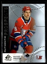 2025-26 CHL SP Game Used Authentic Prospects Base Mathis Preston