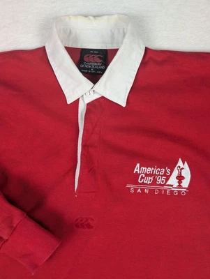 VTG 1995 America's Cup Yacht Club Canterbury Of New Zealand Rugby Jersey Medium - Image 1 of 4