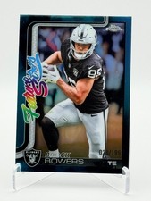 2025 Topps Chrome Football Future Stars Brock Bowers #FS-21 Aqua Refractor /199