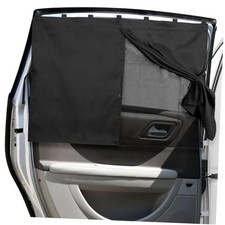 Car Window Shades, Double Layers Magnetic Car Sun Shade for Baby, All Black