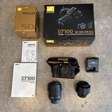 Nikon Nikon D7100 18-105 VR Kit 50mm lens set