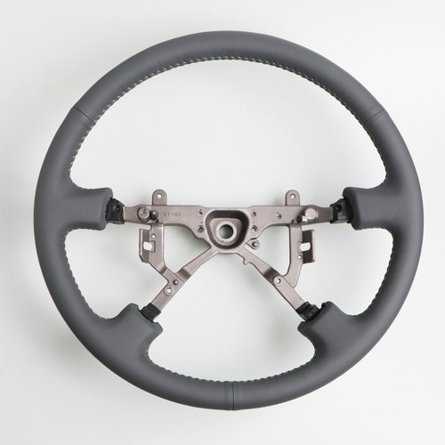 Land Cruiser 90/95 Prado Late Leather Steering Wheel Gray JDM JAPAN - Bild 1 von 4