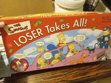 The Simpsons Loser Takes All Board Game Rose Art 2001