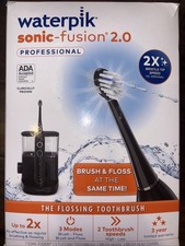 Waterpik Sonic-Fusion 2.0  Electric Toothbrush And Water-flosser  Black
