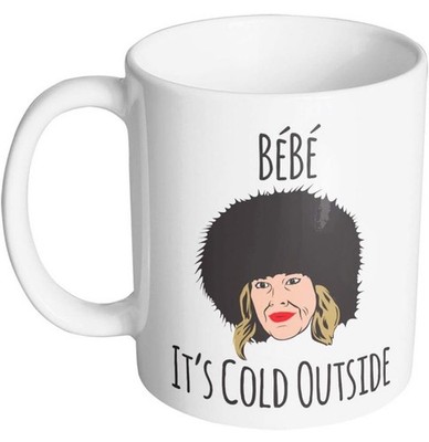 NEW Bébé It's Cold Outside Moira Rose 11 oz Ceramic Mug Cup Schitt s Creek TV