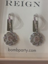 Bomb Party Royal Gems Rbp7676 Reign Princess Collection Earrings Hoop Bomb Party Royal Gems Rbp7676 Reign Princess Collection Earrings Hoop