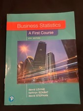 Business Statistics :A First Course by David ...