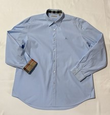 BURBERRY Shirt Classic Flip Cuffs Sky Blue XXL 2XL