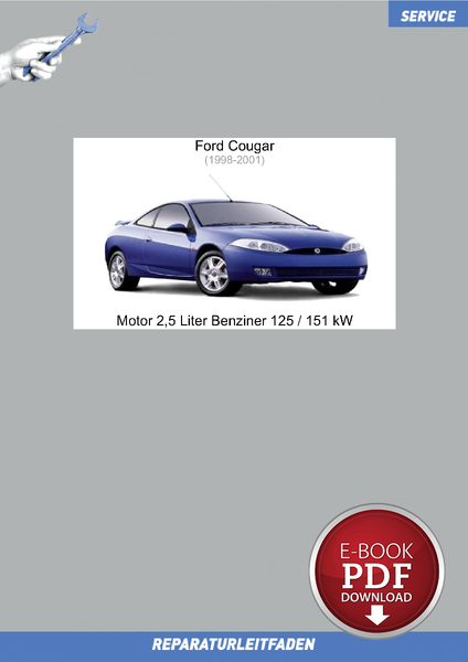 PDF Ford Cougar (98-01) Reparaturleitfaden Motor 2,5 L Benziner 125/151 Kw-image
