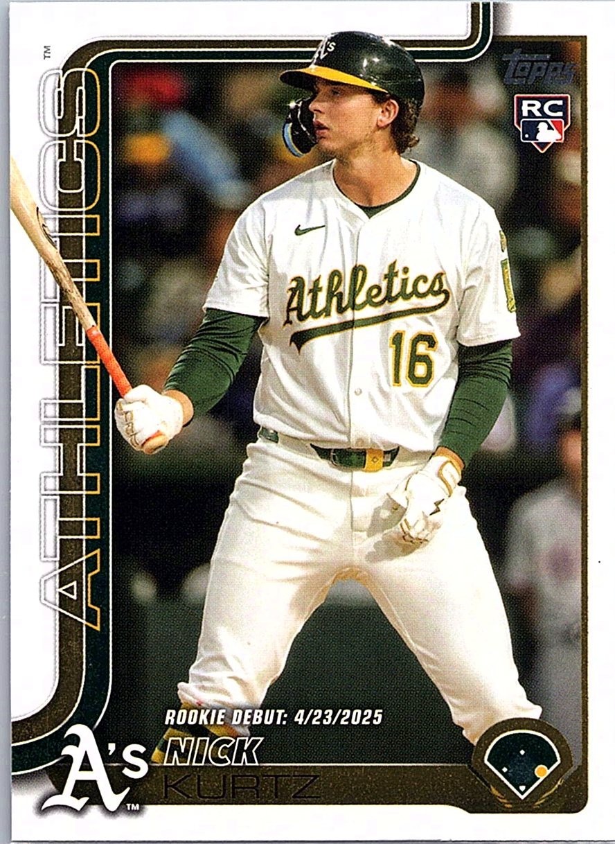 2025 Topps Update Series - Rookie Debut Nick Kurtz #US197 (RC)