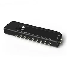 SLX TV Antenna Amplifier, 8 Way Signal Distribution Amplifier with F-Type Con