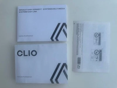 RENAULT CLIO 5 Phase 1 de 2019 à 2023 Notices Utilisation et Pochette Feutrine - Photo 1/4