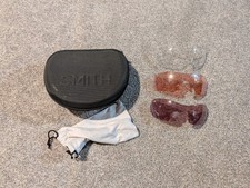 Smith Sunglasses Replacement Lenses Lot Of 3 With Case Red Orange Clear