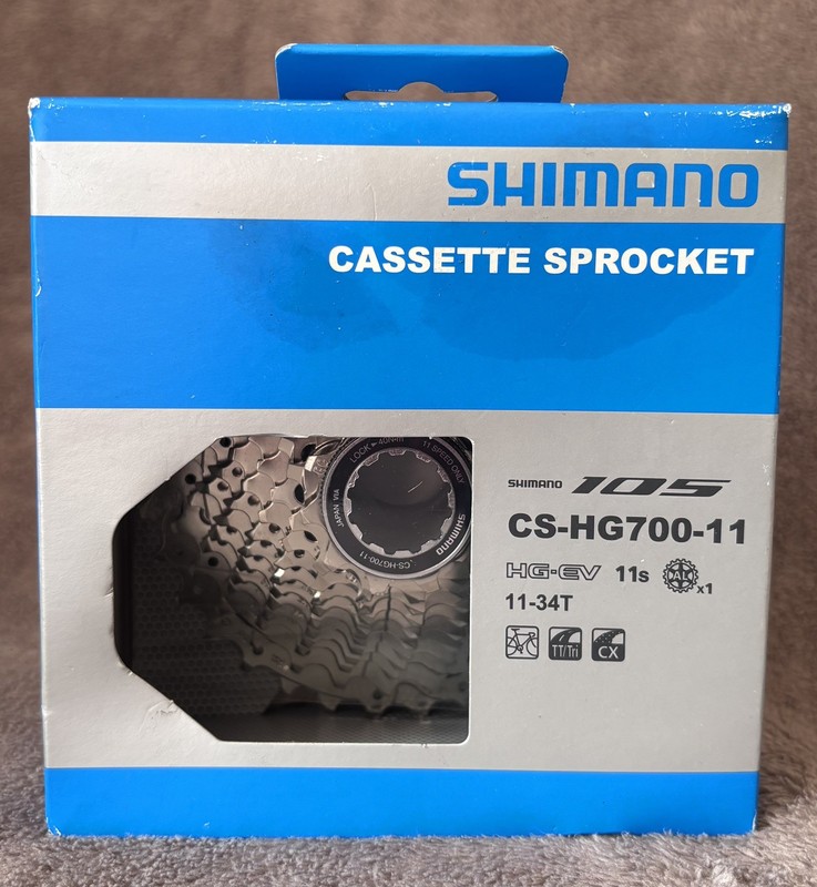 Shimano 105 CS-HG700-11 Speed Cassette 11-34T Bike Road Gravel Sprocket BNIB