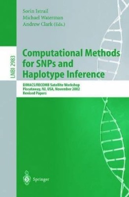 Sorin Istrail Computational Methods for SNPs and Haploty (Paperback) (UK IMPORT)