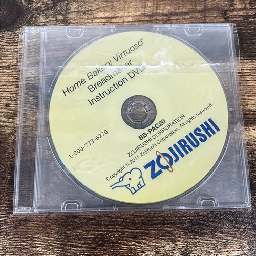 Zojirushi Bread Machine Instruction DVD BB-PAC20 Bread maker Instruction Video