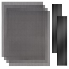 4 Pack DIY PC Case Dust Filter Mesh - 400x300mm Magnetic 1.2mm Hole