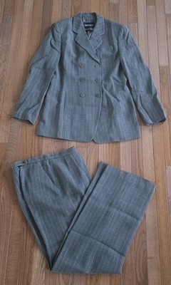 Vintage Giorgio Armani A Milano Borgonuovo 21 Women s Pant Suit Gray Italy IT 42