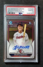 Welbyn Francisca 2023 1st Bowman Chrome Autograph Auto PSA 10 Guardians 
