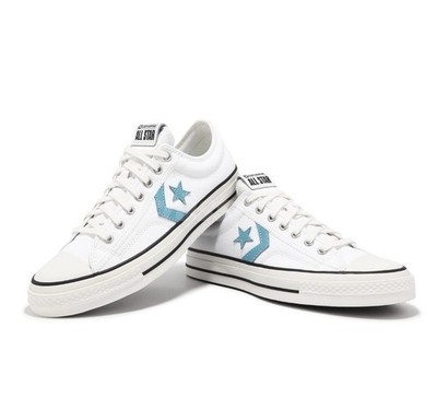 Converse Star Player 76 White Ocean Drip Black Women Unisex Casual Shoes A09857C