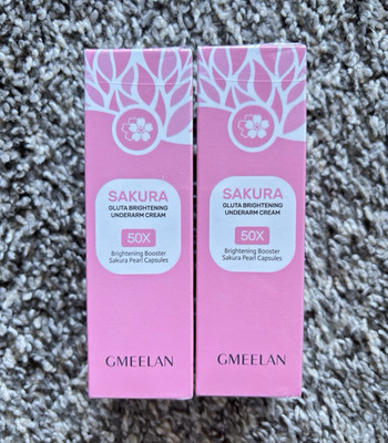 2 bottles GMEELAN Sakura Pearl Underarm Brightening Cream