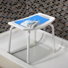 Shower Stool Mat Shower Chair Pad Comfortable Bath Bench Blue Bathroom Seat Pad