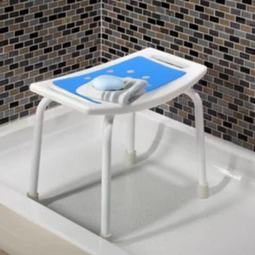Shower Stool Mat Shower Chair Pad Comfortable Bath Bench Blue Bathroom Seat Pad