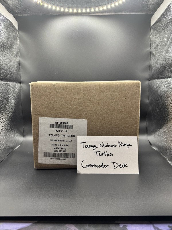 MAGIC THE GATHERING TEENAGE MUTANT NINJA TURTLES COMMANDER 4-DECK SEALED CASE