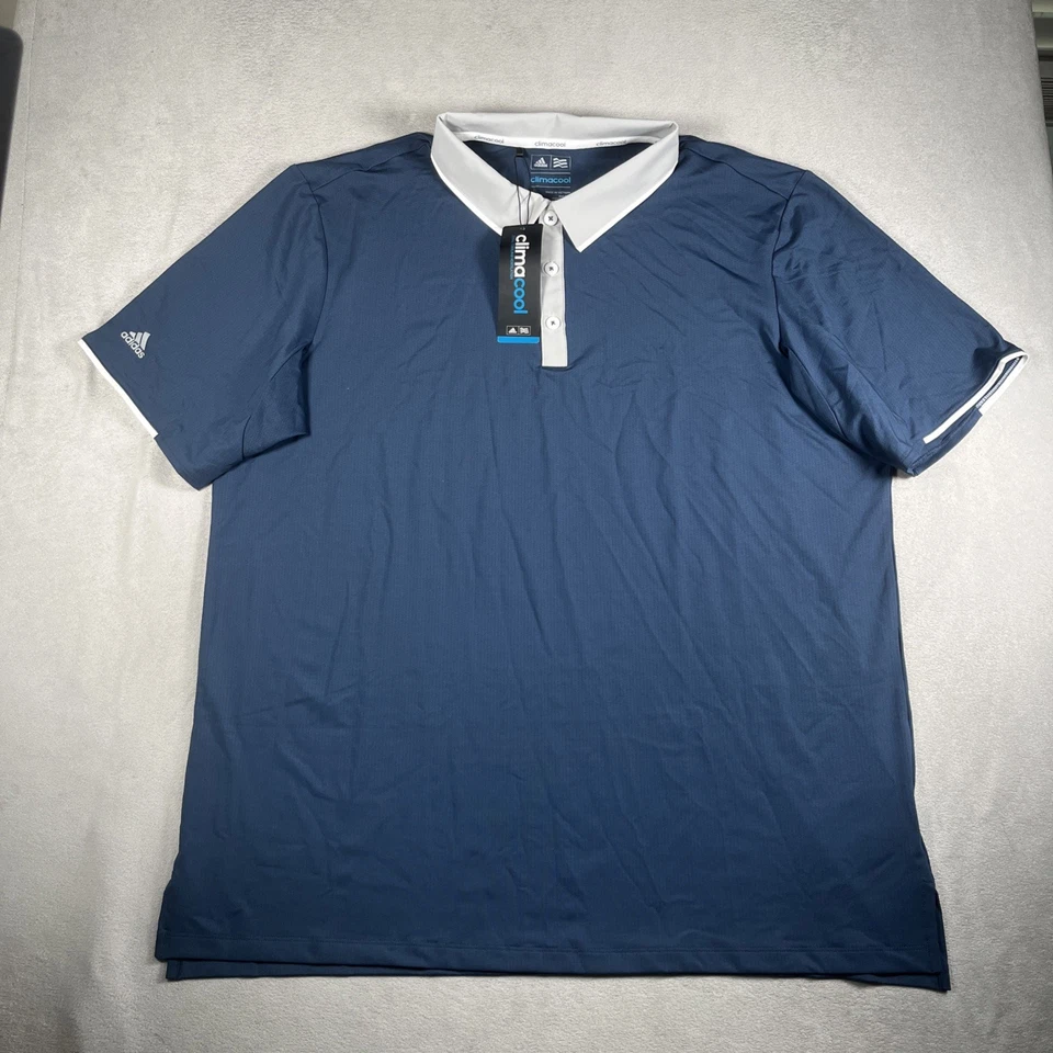 [2] Camisas Polo Adidas Climacool Hombres XL Logo Ligeras Elastizadas Rendimiento Nuevas con Etiquetas Foto 2 de 4