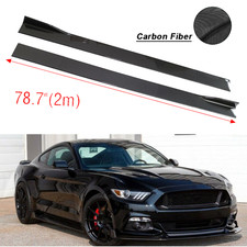 For Mustang 2016 78.7 Carbon Fiber Side Skirt Splitter Rocker Extension For Mustang 2016 78.7 Carbon Fiber Side Skirt Splitter Rocker Extension