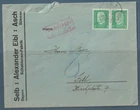 Empire Germany 1931 Letter Erkersreuth - Self City of Porcelain Supplementary Fee L4