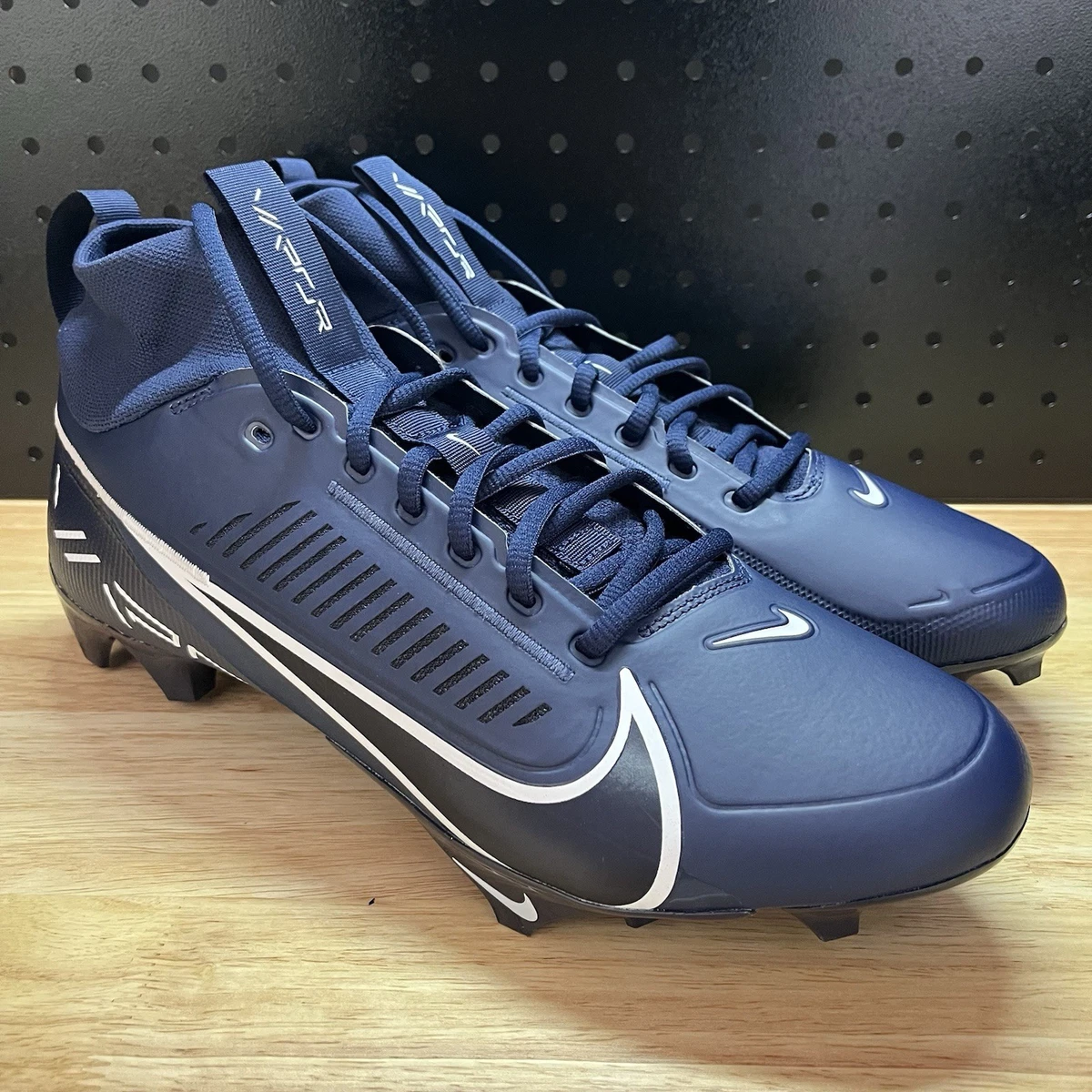 Nike Vapor Edge Pro 360 2 Football Cleats FN7759-401 Midnight Navy Size 11.5 Nike Vapor Edge Pro 360 2 Midnight Navy Black for Sale  main image 2