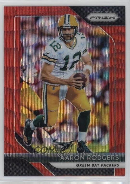 2018 Panini Prizm Red Wave Prizm 47/149 Aaron Rodgers #127 09q5