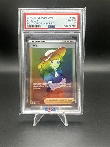 PSA 10 Gem Mint 2022 Pokemon SWSH FA/Lady Lost Origin-Secret #208