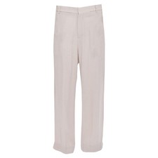 Haider Ackermann Rayon Wool Wide Leg Trousers Women Pink Size 38