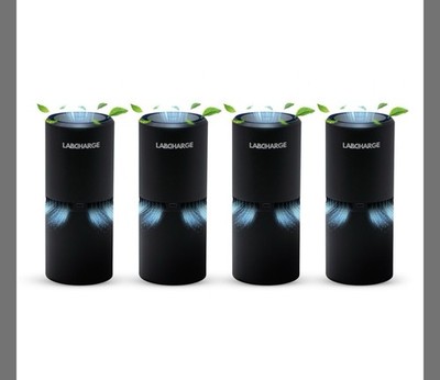Lab Charge Small Ionic Air Purifier for Home & Bedroom   Silent HEPA Filte
