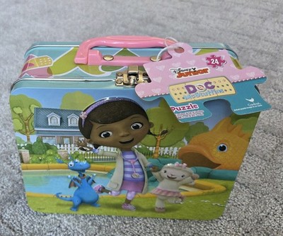 Disney Junior Doc McStuffins TIN lunchbox 24 Piece Puzzle NIB