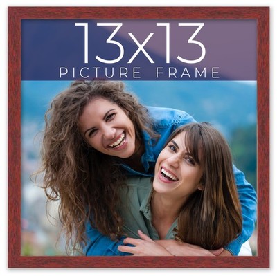 13x13 Frame Brown Solid Wood Picture Frame Width 0.75 Inches | Interior Frame De